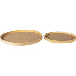 Clayre & Eef Serveerschalen Set van 2 Bruin Hout