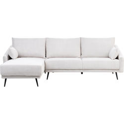 Beliani VARDE - Hoekbank-Wit-Polyester