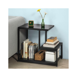 Bijzettafel - Salontafel - Hoogglans - 3 planken - 65x55x35 cm