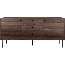 Dressoir Bruin Eiken Fineer - 150x40x74cm - Kyoto