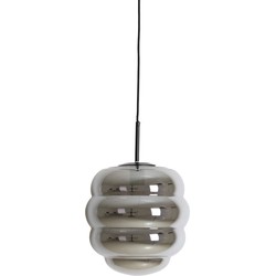 Light & Living - Hanglamp Misty - 30x30x37 - Grijs