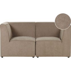 Beliani LEMVIG - Modulaire Sofa-Beige-Corduroy