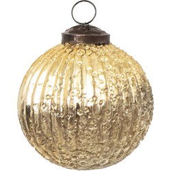 Clayre & Eef Kerstbal Goudkleurig Glas
