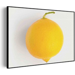 Muurwerken Akoestisch Schilderij - Lemon Citroen - Geluidsdempend Wandpaneel - Wanddecoratie - Geluidsisolatie - PRO (AW 0.90) L (100x72)