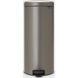 NewIcon Pedaalemmer, 30 liter, kunststof binnenemmer - Platinum
