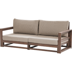 TIMOR - Loungeset 2 zits - Donkere houtkleur - Acaciahout
