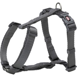 TRIXIE HONDENTUIG PREMIUM H-TUIG GRAFIET GRIJS 30-44X1 CM
