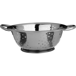 Decopatent® Vergiet - Ø24 cm - Rvs Metalen Zeef - 2 Handvaten - Groente & Fruit wassen / afspoelen - Pasta afgieten - RVS Metaal