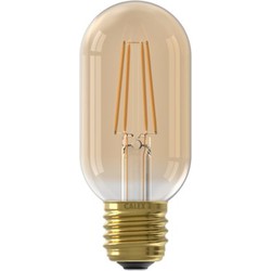 LED volglas Filament buismodel lamp 220-240V 3.5W 250lm E27 T45x110, Goud 2100K Dimbaar