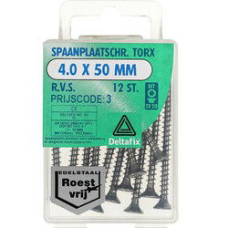 Sp.pl.schr.torx 4,0x50mm rvs 12st