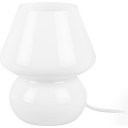 Tafellamp Glass Vintage - Wit - Ø16cm
