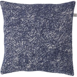 Dutch Decor FIEKE - Kussenhoes donkerblauw 45x45 cm - Dutch Decor