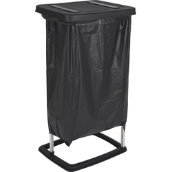 Nordix Vuilniszakhouder - Vuilniszakstandaard - Prullenbak - Vuilzakhouder - Zwart - 60 Liter