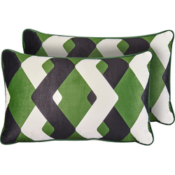 Beliani SWAY - Buitenkussen-Multicolor-Polyester