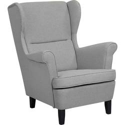 Beliani ABSON - Fauteuil-Grijs-Polyester