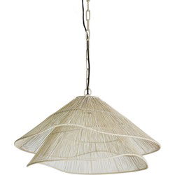 Light & Living - Hanglamp ALAMEDA - Ø56x31cm - Wit