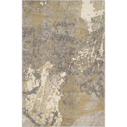 Safavieh Boho Chic Indoor Woven Area Rug, Monaco Collection, MNC219, in Ivory & Grey, 155 X 231 cm