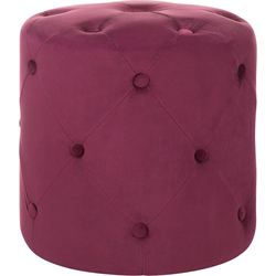 COROLLA  - Poef - Bordeaux - 40 cm - Fluweel