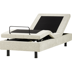 Beliani DUKE II - Eenpersoonsbed-Beige-Polyester