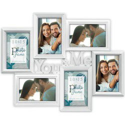 Zep Fotolijst - You and Me - wit - 6x foto - fotoformaat 10 x 15 cm - Fotolijsten