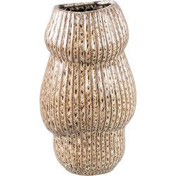PTMD Bloempot Colby - 18x18x36 cm - Keramiek - Bruin