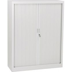 CLASSIFY kantoorkast met gordijnen 120x43x136 cm Grijs