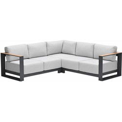 Garden Impressions Malakka loungebank 3-delig - light teak look