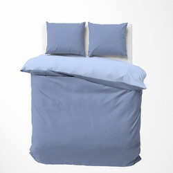 Nautica Percale Katoenen Dekbedovertrekset - 140x200/220 - Darya Blauw