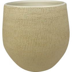 Steege Plantenpot - design look - zand kleurig - 31 x 28 cm - Plantenpotten