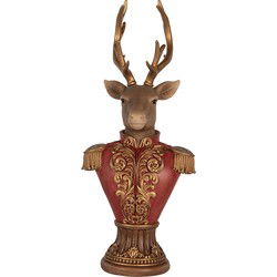 Clayre & Eef Decoratie Beeld Hert Bruin Kunststof
