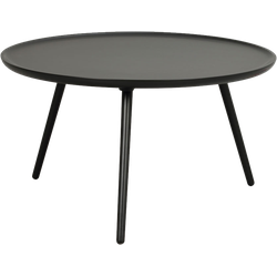 Daisy ronde houten salontafel zwart - Ø80 cm