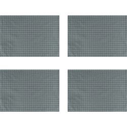 Krumble Theedoek met ruitpatroon klein - 40 x 60 cm - Katoen - Grijs