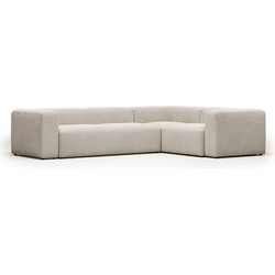 Kave Home - 4-zits hoekbank Blok beige 320 x 230 cm / 230 x 320 cm