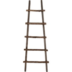 Clayre & Eef Handdoekhouder  140 cm Bruin Hout Decoratie Ladder