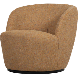 WOOOD Serra Draaifauteuil - Melange Stof - Curry - 68x70x77