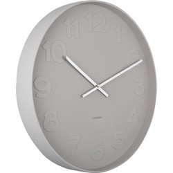 Wall Clock Mr. Grey Numbers Large