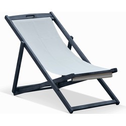 Lanterfant® Strandstoel Anna - In drie standen verstelbaar – Opklapbaar – Grey