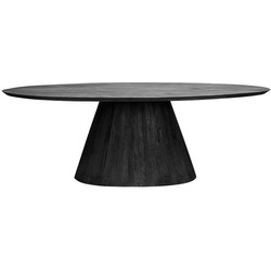 Tower living Premana oval diningtable - 240x120 - black