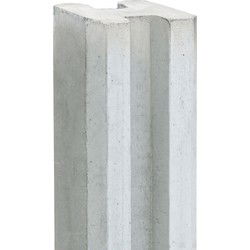 Berton sleufpaal Reest wit/grijs eindmodel 244 cm Tuindeco