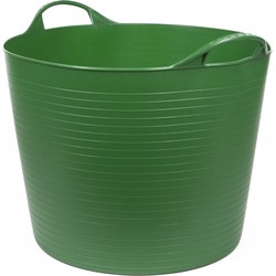 Flexibele kuip emmer/wasmand rond groen 45 liter - Wasmanden