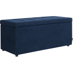 Beliani OREM - Ottomaan-Blauw-Polyester