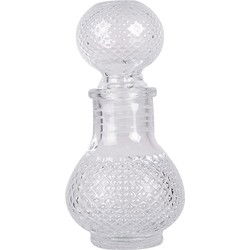 Clayre & Eef Decoratie Fles 50 ml Transparant Glas
