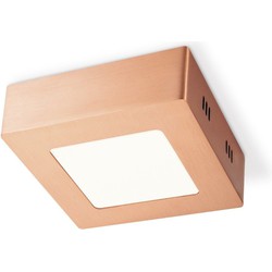 Home sweet home LED plafondlamp Ska vierkant 12 - koper