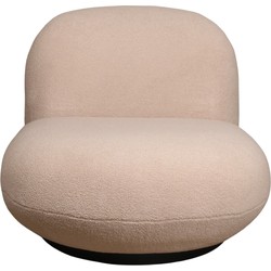 Fauteuil Teddy Beige - Zithoogte 41cm - 81x94x71cm - Swivel