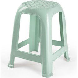 PlasticForte Keuken krukje/opstapje - groen - kunststof - 46 cm - Huishoudkrukjes