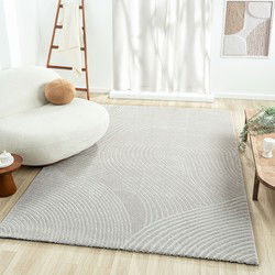 Modern vloerkleed - Cosenza Grijs - 160 X 230 CM