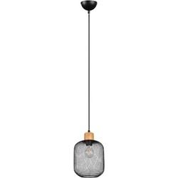 Industriële Hanglamp  Calimero - Metaal - Zwart