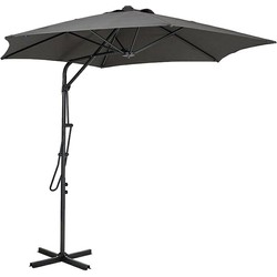 Feel Furniture - Curve zweefparasol - 2.7 Meter - Donkergrijs