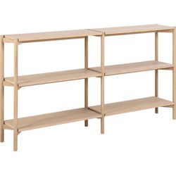 Boekenkast Wit - 169x30x88,4cm - Ronna