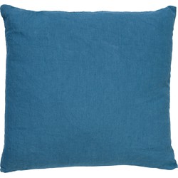 Dutch Decor LINN - Kussenhoes 45x45 cm - 100% linnen - effen kleur - Provincial Blue - lichtblauw - Dutch Decor